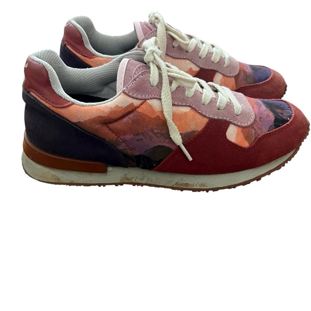 Inkkas Andes Jogger Handcrafted Artisan Pink suede mountains red and pink SZ 8 - Picture 5 of 14